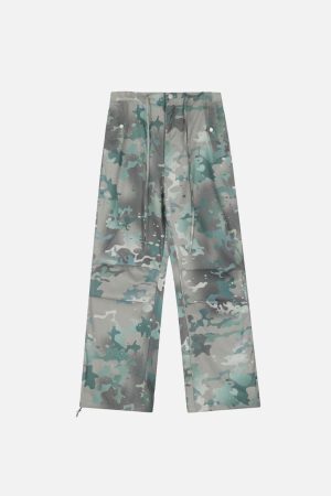 Concert Outfit Camouflage Tie-Dye Cargo Pants