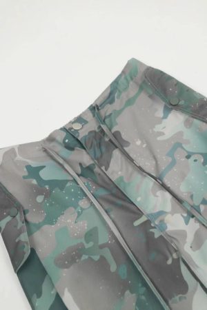 Concert Outfit Camouflage Tie-Dye Cargo Pants