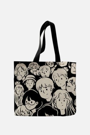 Concert Outfit Cartoon Character Print Bag