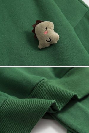 Concert Outfit Cartoon Dinosaur Hoodie