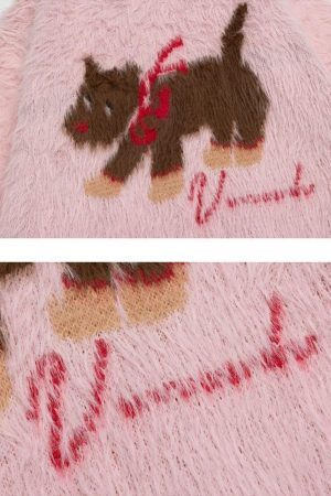 Concert Outfit Cartoon Dog Fun Sweater