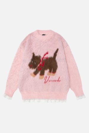 Concert Outfit Cartoon Dog Fun Sweater