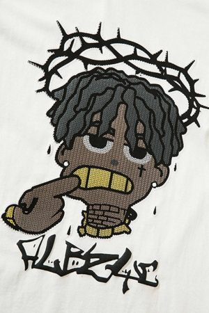 Concert Outfit Cartoon Foam Loose T-Shirt