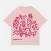 Concert Outfit Cartoon Line Character Print Tee