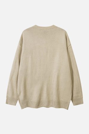 Concert Outfit Cartoon Pets Knitted Cardigan