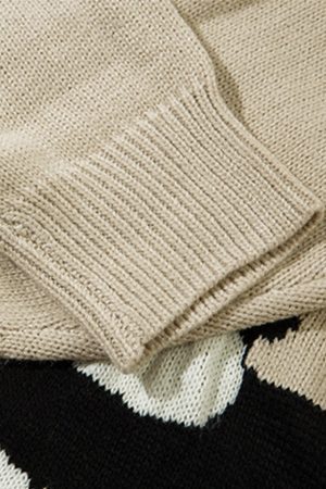 Concert Outfit Cartoon Pets Knitted Cardigan