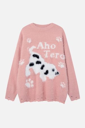 Concert Outfit Cartoon Spotted Puppy Sweater