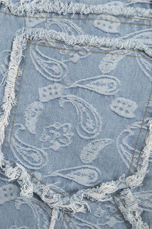 Concert Outfit Cashew Flower Cut Jeans