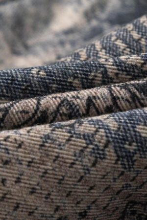 Concert Outfit Cashew Flower Digital Printed Imitation Jeans