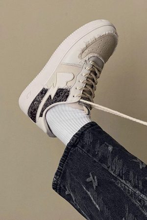 Concert Outfit Cashew Flower Patchwork Canvas Shoes