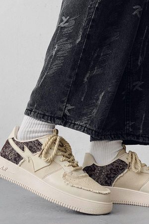 Concert Outfit Cashew Flower Patchwork Canvas Shoes