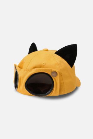 Concert Outfit Cat Ears Aviator Glasses Baseball Hat