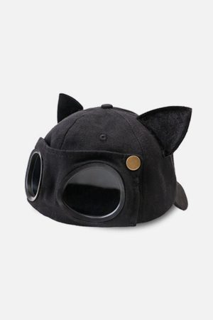 Concert Outfit Cat Ears Aviator Glasses Baseball Hat