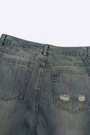 Concert Outfit Cat Graffiti Print Jeans