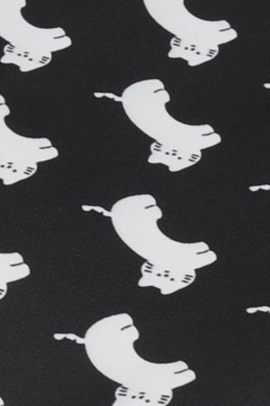 Concert Outfit Cat Print Canvas Shoulder Bag