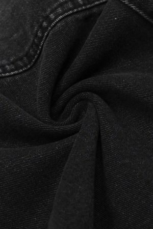 Concert Outfit Chain Design Big Pockets Cargo Jeans