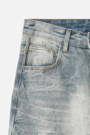 Concert Outfit Chain Washed Graphic Jeans