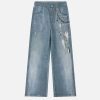 Concert Outfit Chains Print Jeans
