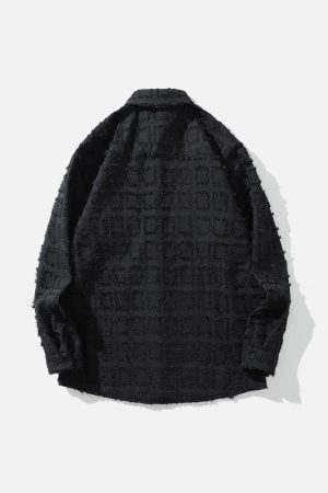 Concert Outfit Check Raw Long-Sleeved Shirt