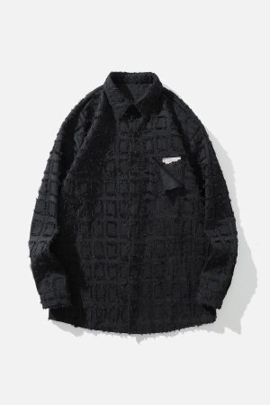 Concert Outfit Check Raw Long-Sleeved Shirt