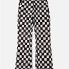 Concert Outfit Checkerboard Elastic Horn Pants