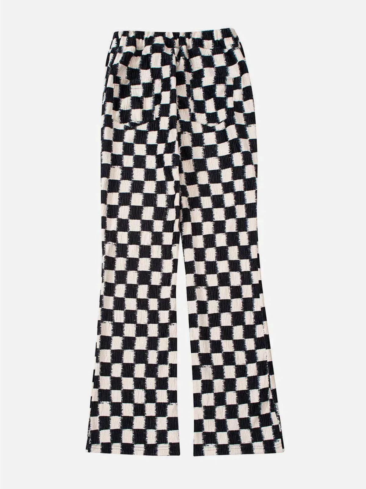 Concert Outfit Checkerboard Elastic Horn Pants Concert Outfit Checkerboard Elastic Horn Pants