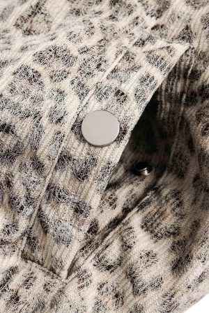 Concert Outfit Cheetah Print Mink Fur Hooded Jacket