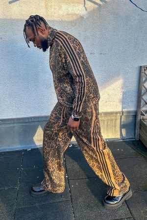Concert Outfit Cheetah Print Suede Pants