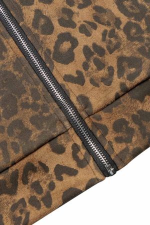 Concert Outfit Cheetah Print Suede Pants