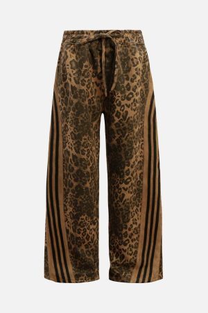 Concert Outfit Cheetah Print Suede Pants