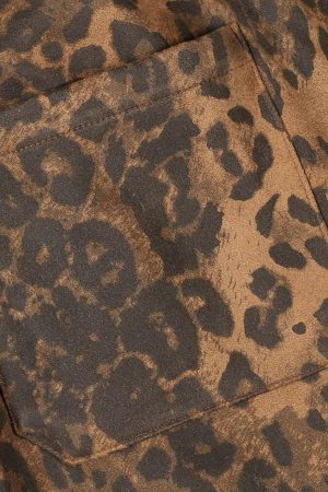 Concert Outfit Cheetah Print Suede Pants