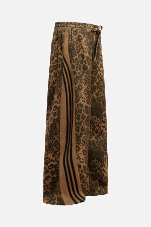 Concert Outfit Cheetah Print Suede Pants