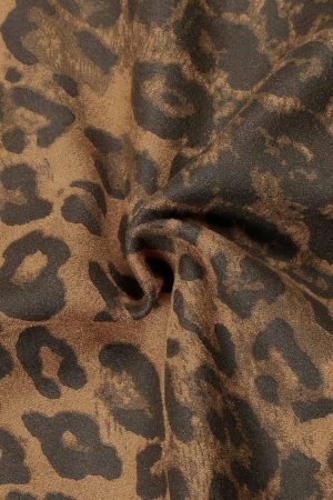 Concert Outfit Cheetah Print Suede Pants