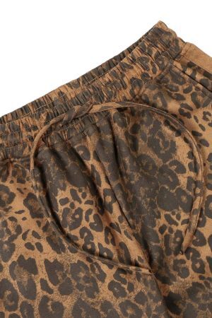 Concert Outfit Cheetah Print Suede Pants