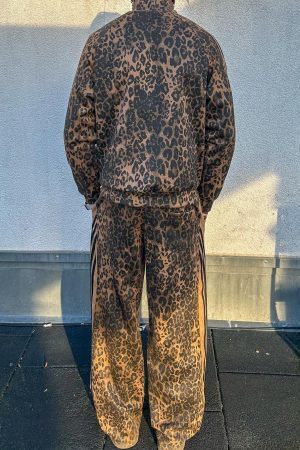 Concert Outfit Cheetah Print Suede Pants