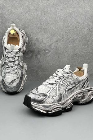 Concert Outfit Chunky Sole Breathable Running Sneakers
