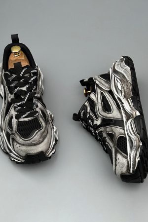 Concert Outfit Chunky Sole Breathable Running Sneakers
