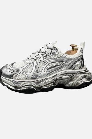 Concert Outfit Chunky Sole Breathable Running Sneakers
