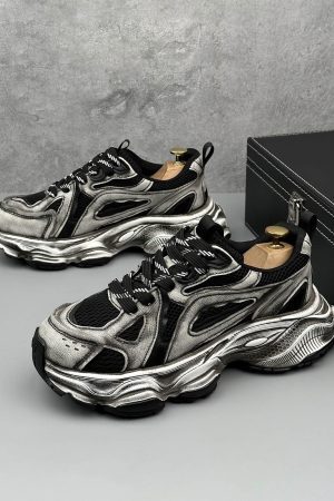 Concert Outfit Chunky Sole Breathable Running Sneakers