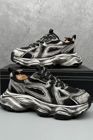 Concert Outfit Chunky Sole Breathable Running Sneakers