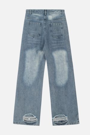 Concert Outfit Circle Cut-Out Jeans