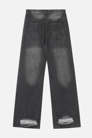 Concert Outfit Circle Cut-Out Jeans