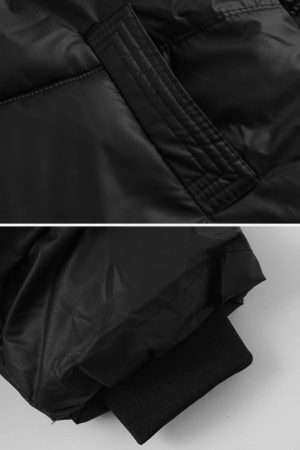 Concert Outfit Classic Stand Collar Puffer Coat