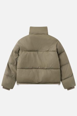 Concert Outfit Classic Stand Collar Puffer Coat