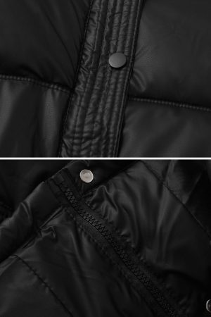 Concert Outfit Classic Stand Collar Puffer Coat