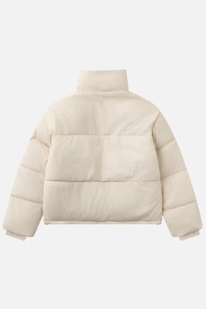 Concert Outfit Classic Stand Collar Puffer Coat