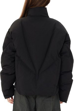 Concert Outfit Classic Stand Collar Puffer Jacket