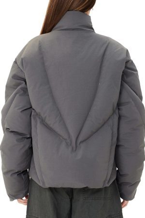 Concert Outfit Classic Stand Collar Puffer Jacket