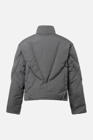 Concert Outfit Classic Stand Collar Puffer Jacket