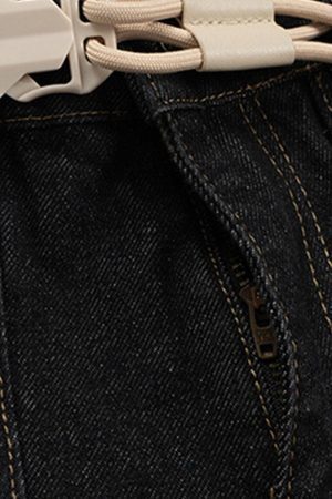 Concert Outfit Cleanfit Buckle Belt Baggy Jeans